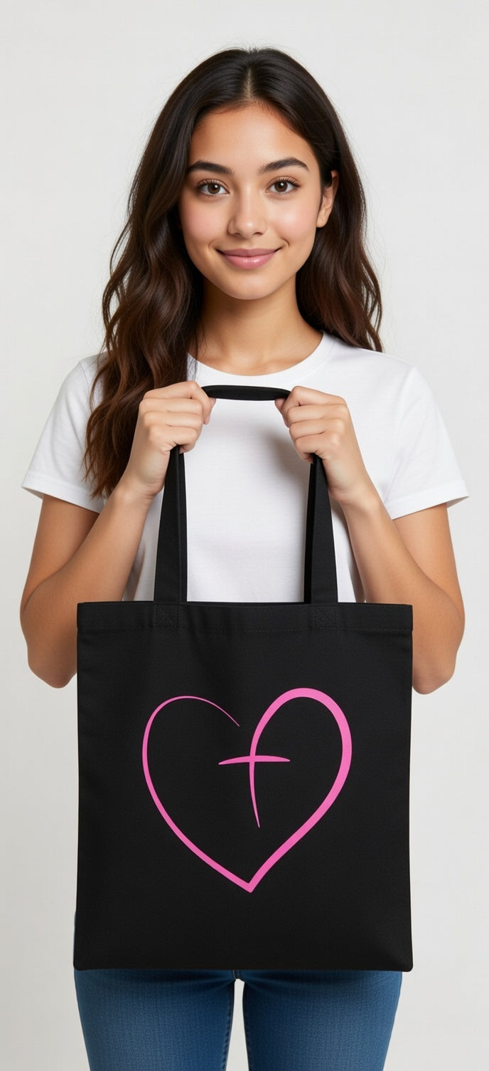 Tote bag JESUS COEUR CROIX le lot de 50